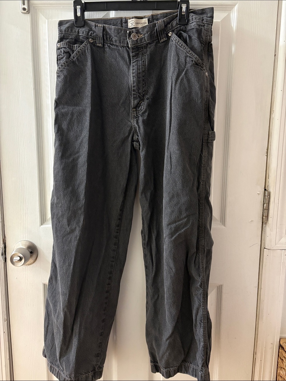 Arizona Jean Company Women's Charcoal Gray Cargo Jeans